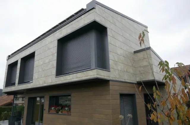 Vivienda rehabilitada con fachada ventilada